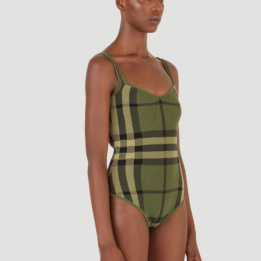 🍁Burberry Plaid Green Bodysuit